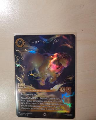Carta Disney Lorcana - Simba Futuro Re 224/204