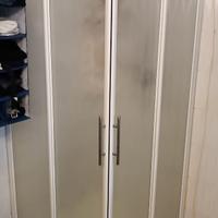 Box doccia cristallo telaio bianco