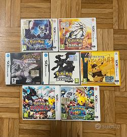 Lotto 7 giochi Pokemon ITA Nintendo DS e 3DS