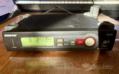 Shure SLX4 + SLX1 Sistema Radiomicrofono Wireless