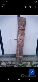 asse di legno antica mensola di recupero