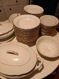 servito piatti richard ginori antico bordo oro