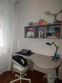 Cameretta a ponte +2 letti +scrivania + librerie