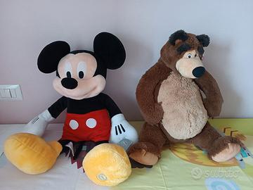Peluche Topolino e Orso grandi dimensioni