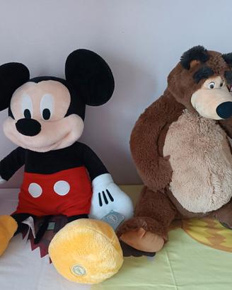 Peluche Topolino e Orso grandi dimensioni