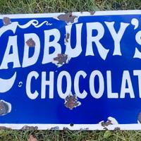 Insegna smaltata vintage