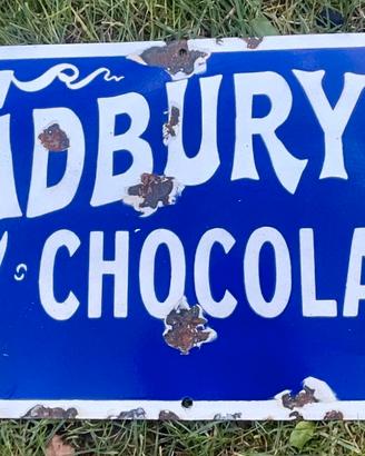 Insegna smaltata vintage