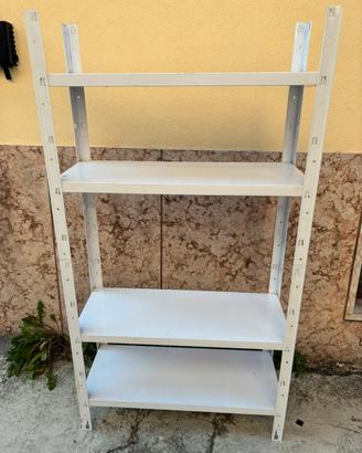 Libreria scaffale in metallo polifunzionale