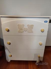 cassettiera con bagnetto 