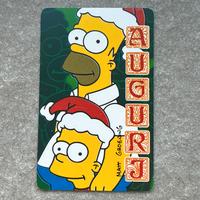 Cartolina Ferrero Simpson Natale 1999 Homer Bart