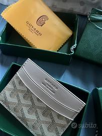 Portacarte Goyard - Beige