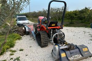 Trattore Trattorino Kubota e carrello due assi