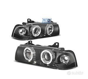 FARI BMW E36 90-99 ANGEL EYES FONDO NERO CCFL