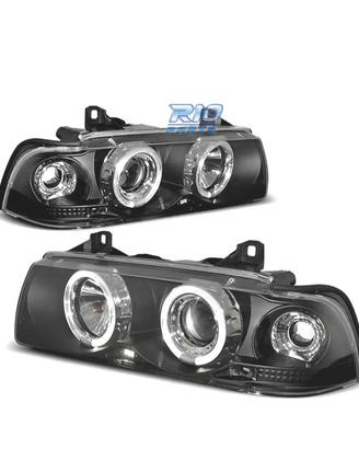 FARI BMW E36 90-99 ANGEL EYES FONDO NERO CCFL