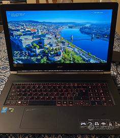 Portatile Acer 17.3’’ usato + custodia Amazon