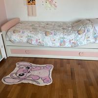 Letto singolo con letto estraibile