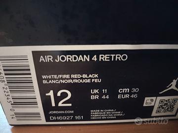 Nike Air Jordan 4 red cement