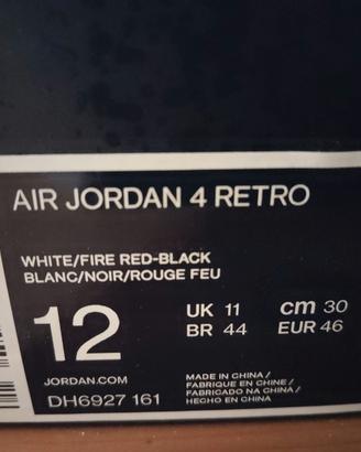 Nike Air Jordan 4 red cement