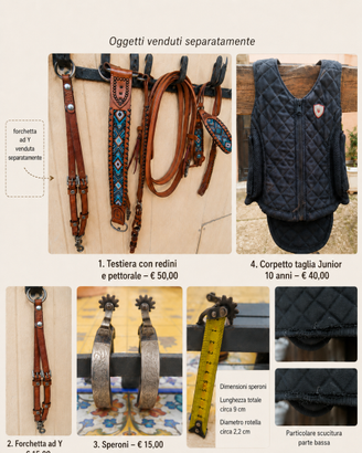 Accessori equitazione usati