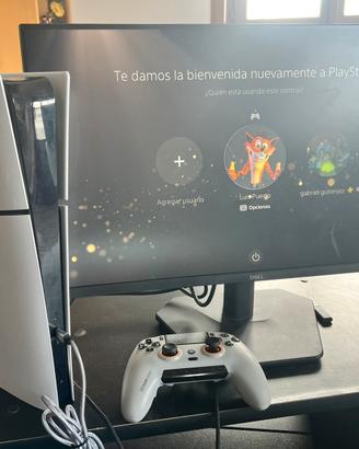 PS5 + Monitor Dell 23,8” + Controller SCUF