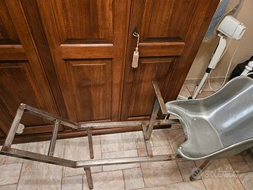 struttura simulatore volante-pedaliera in acciaio