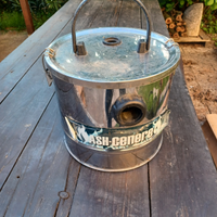 Bidone Aspira cenere usato in acciaio