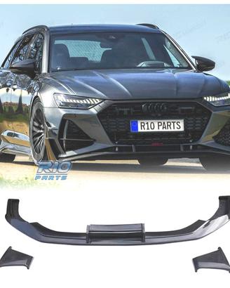 SPOILER LIP AUDI A6 19-24 LOOK RS6 ABT NERO LUCIDO