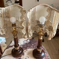 Coppia di abat-jour vintage