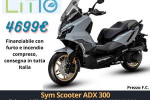 Sym ADX 300 interessi zero furto incendio 24 mesi 