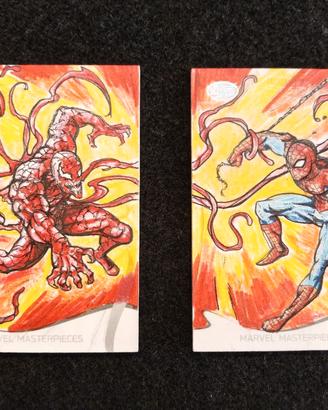 Carte marvel masterpieces sketch