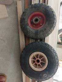 coppia di ruote per carrelli