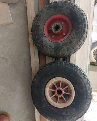 coppia di ruote per carrelli