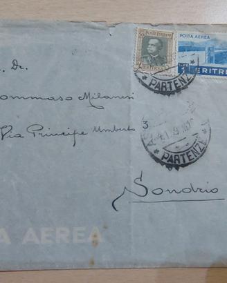 Busta Aerea ERITREA 1936 (4 Maggio) - Asmara per S