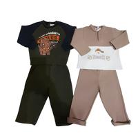 Set di due tute in cotone garzato