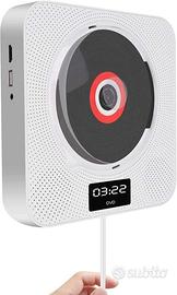 lettore cd dvd bluetooth da parete mp3 radio displ