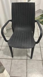 Sedie con bracciolo poltrona da giardino