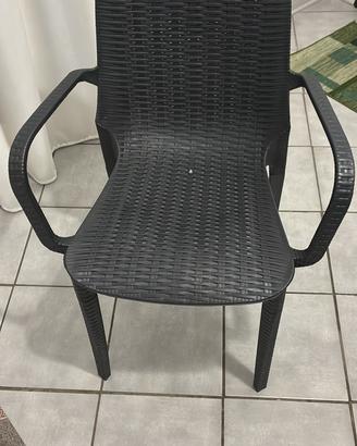 Sedie con bracciolo poltrona da giardino