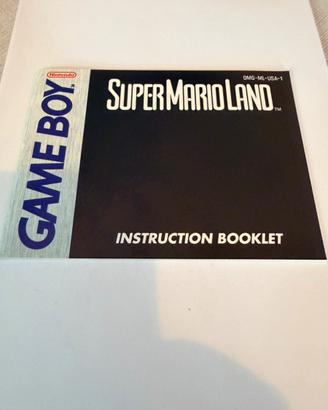 Nintendo Game Boy libretto super Mario land