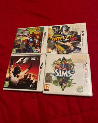 Lotto 4 giochi Nintendo 3DS