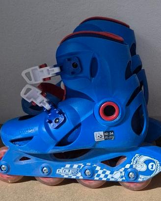 Rollerblade Oxelo taglia regolabile 32 - 33 - 34 -