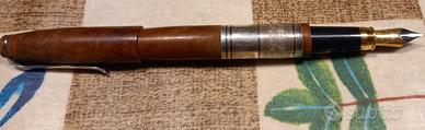 Penna Stilografica Radica e Argento 925