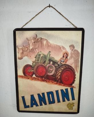 LANDINI TARGA IN LEGNO
