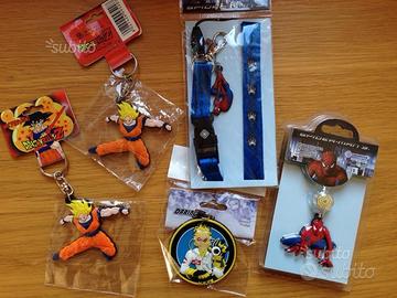 Spider man, DragonBall, Valentino Rossi portachiav