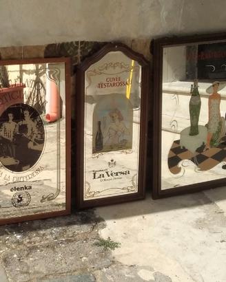 Specchi pubblicitari vintage