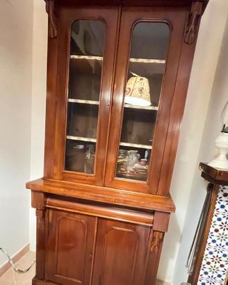 credenza inglese fine 800 in piuma di mogano