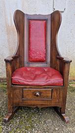 Sedia trono originale lambing inglese fine 800