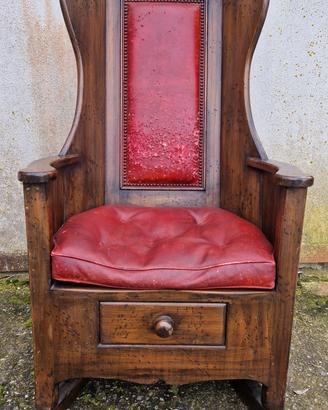 Sedia trono originale lambing inglese fine 800