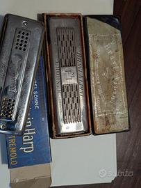 Lotto 2 Armoniche Vintage Tedesche: Hohner Bravi A