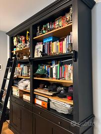 Libreria Mainson Du Monde nera con scaffalature