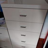 cassettiera settimino bianco laccato